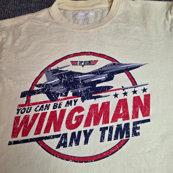 Top Gun You Can Be My Wingman Any Time T Shirt Mens Medium Surf Style Tee - Picture 1 of 5